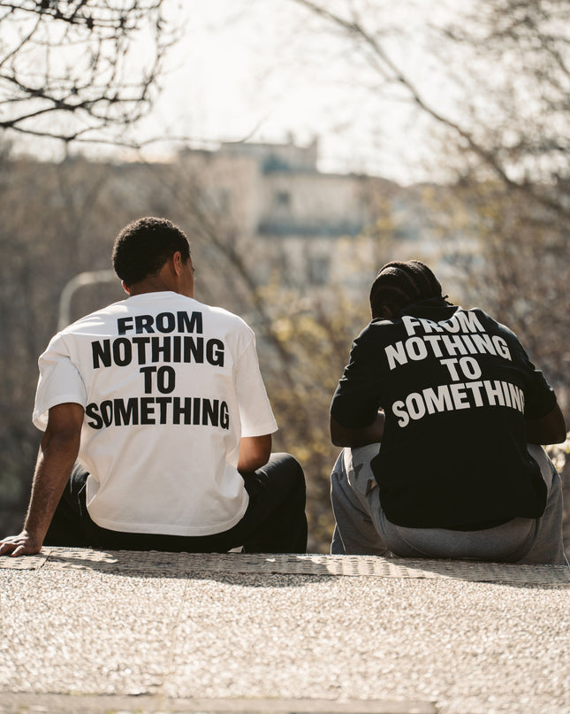 T shirt Main D'oeuvre Blanc - FROM NOTHING TO SOMETHING